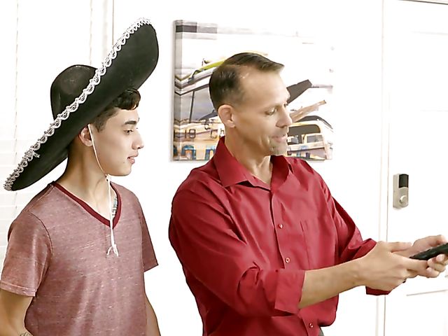 Teen sex with american blonde Addison Lee and exchange student Juan Loco