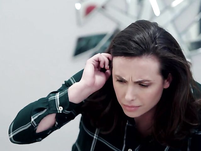 Charles Dera fucks skinny blonde teen Mackenzie Moss until Casey Calvert joins in