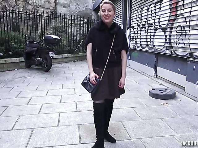 Black boots and stockings fuck with 29-year-old French slut Emilie