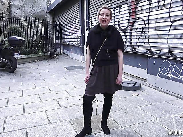 Black boots and stockings fuck with 29-year-old French slut Emilie