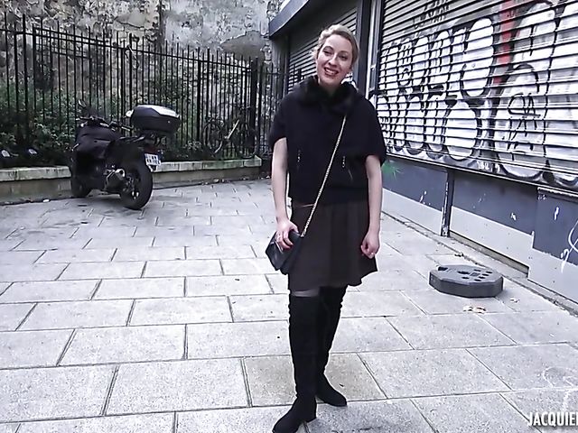 Black boots and stockings fuck with 29-year-old French slut Emilie