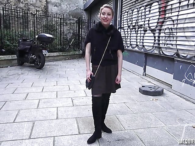 Black boots and stockings fuck with 29-year-old French slut Emilie