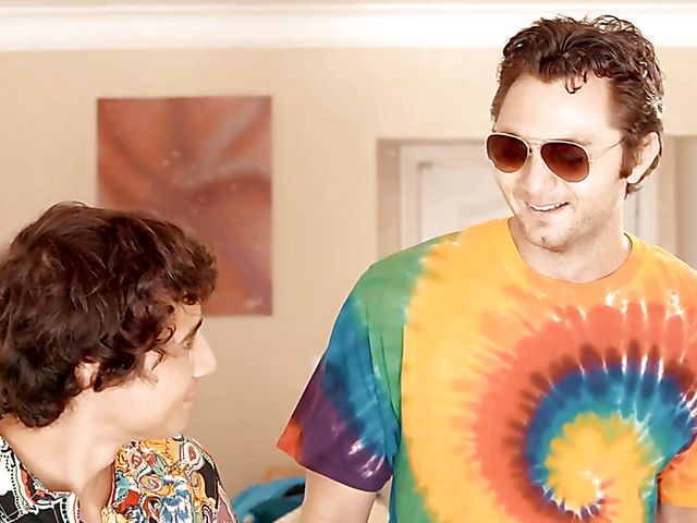 Secret fuck with long-haired redhead Lauren Phillip behind his grandma's back