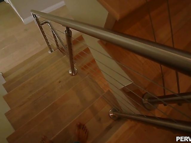 Busty mommy Savannah Bond enjoys a black cock POV