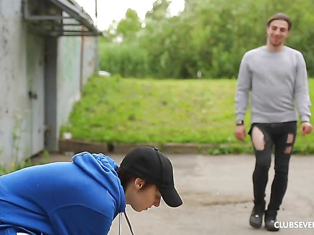 Hairy outdoor fucking with ugly bushy teen with braces Yagami Lil