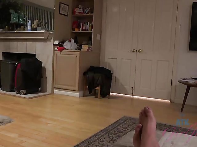 Glasses teen Carmen Rae gives head and gets penetrated in POV