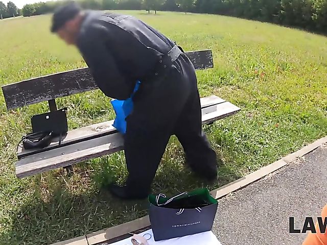 Skinny young brunette Ashley Ocean gets arrested and fucked in jail