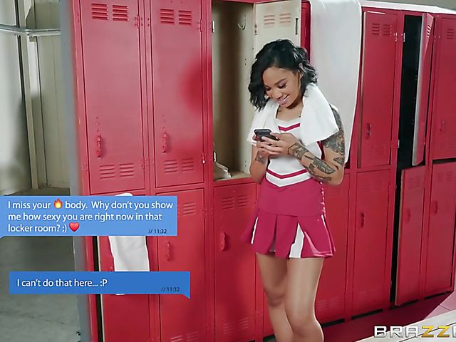 Lesbian locker room loving with Honey Gold and Kaylani Lei