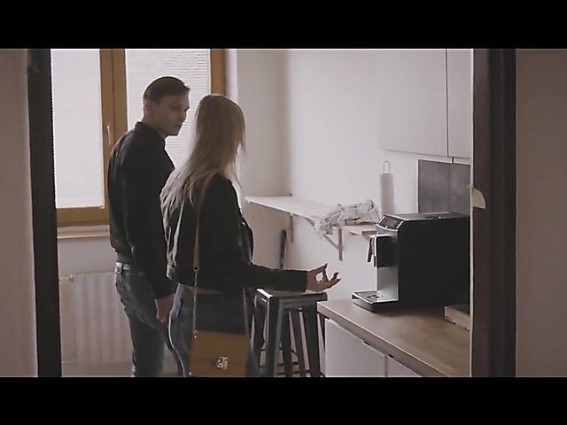 Young looking euro blonde Jenny Wild and her man make love for Sex Art