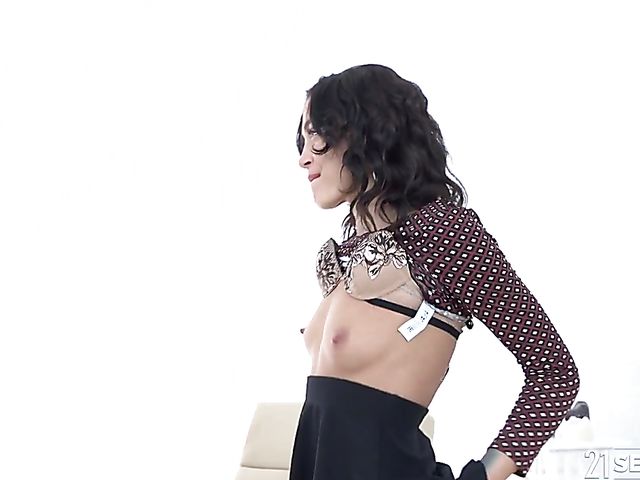 Tiny tits anal lover Kristi Fox gets her young asshole filled