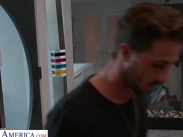 MILF London River gets her big melons fucked by her sons friend