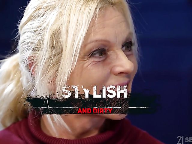 Mature and young lesbian blonde lovers Franny and Missy Luv 