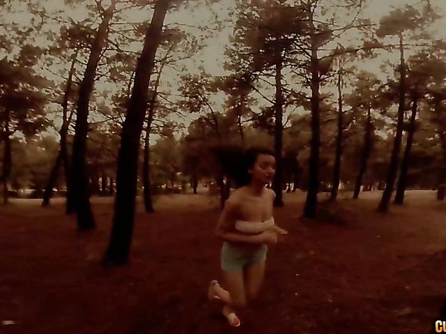 Young latina Alicia Poz gets her cunt attacked by a masked guy