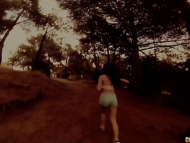 Young latina Alicia Poz gets her cunt attacked by a masked guy