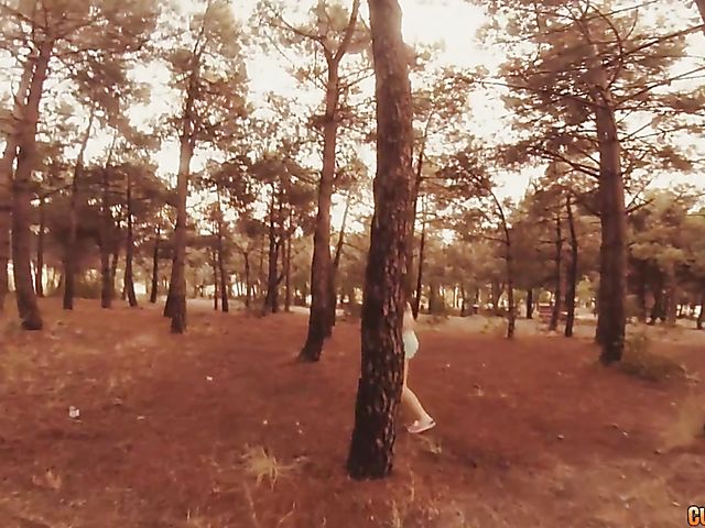 Young latina Alicia Poz gets her cunt attacked by a masked guy