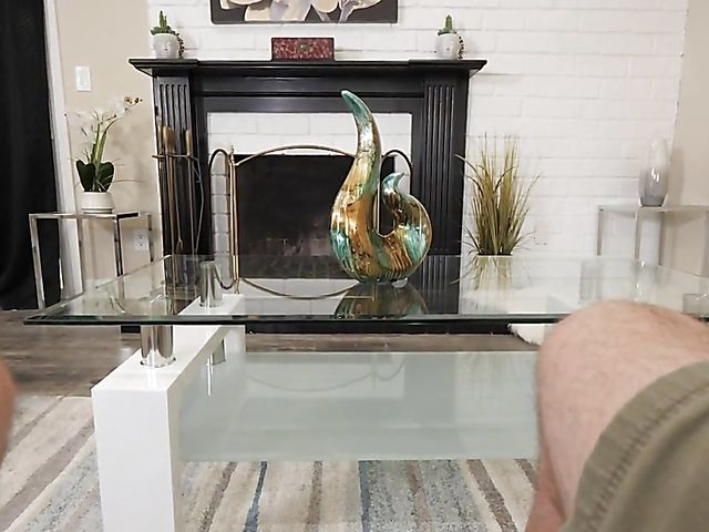 MILF POV blowjob and deepthroat with big titty Krissy Lynn