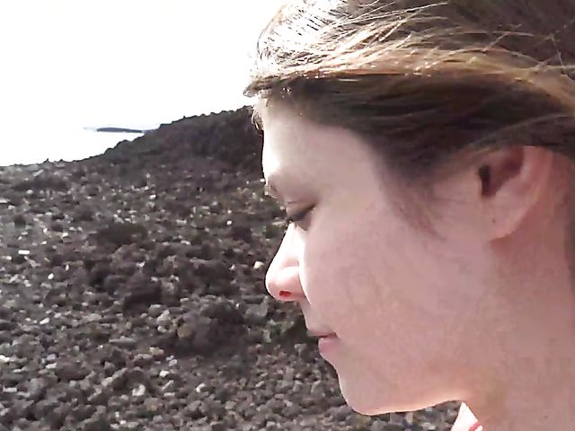 Teen ATK girlfriend Winter Jade peeing outdoors and getting fingered at home