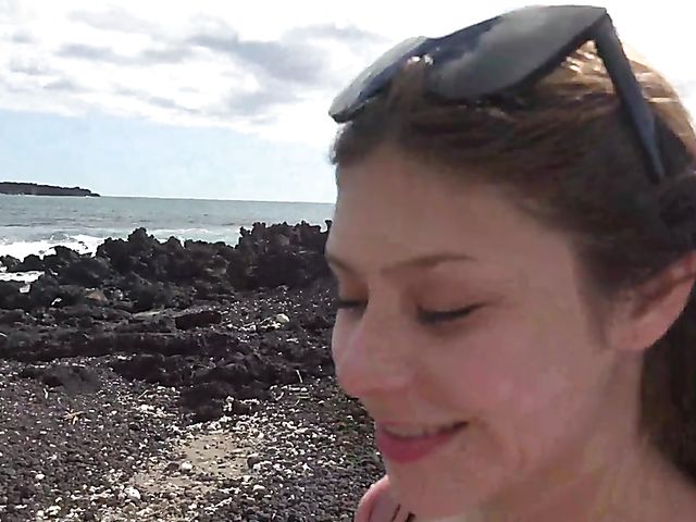 Teen ATK girlfriend Winter Jade peeing outdoors and getting fingered at home