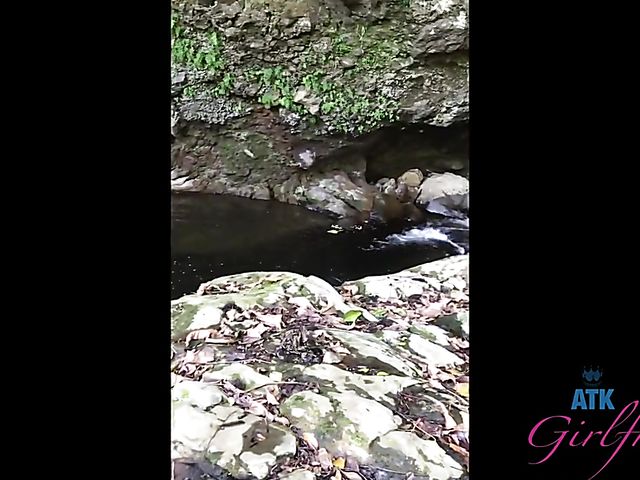 Beach nude fun with naughty girl Athena Rayne