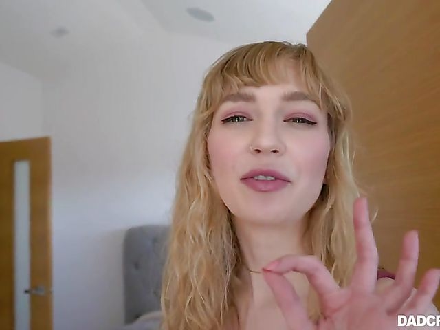 Skinny stepdaughter POV with her lucky dad's cock in her tight hole