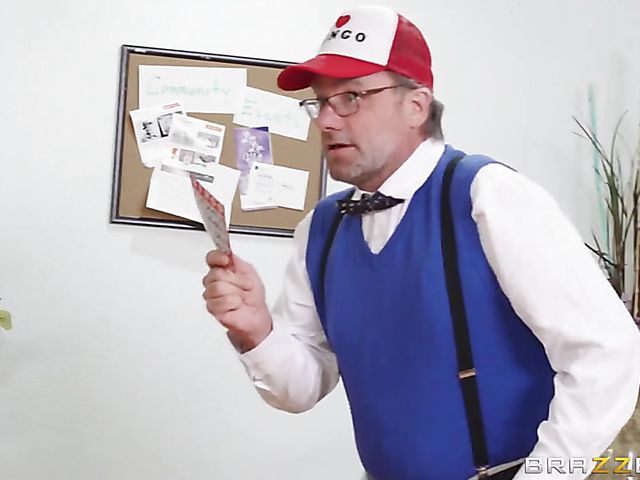 Interracial old and young threesome with Noemie Bilas and Sally Dangelo