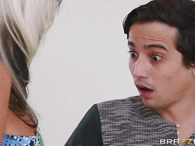 Interracial old and young threesome with Noemie Bilas and Sally Dangelo