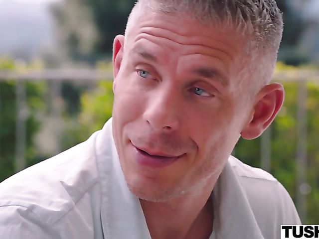 Perfect anal sex by the pool with Kyler Quinn and Mick Blue 