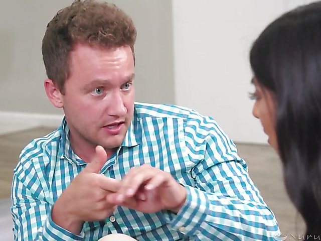 Nuru massage girl with big natural tits Violet Myers makes him feel good