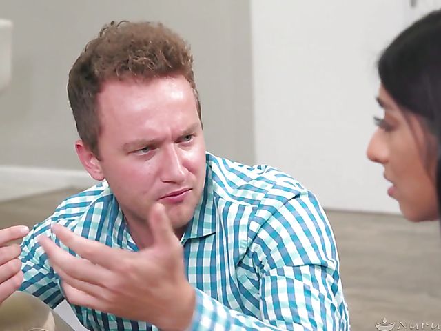 Nuru massage girl with big natural tits Violet Myers makes him feel good