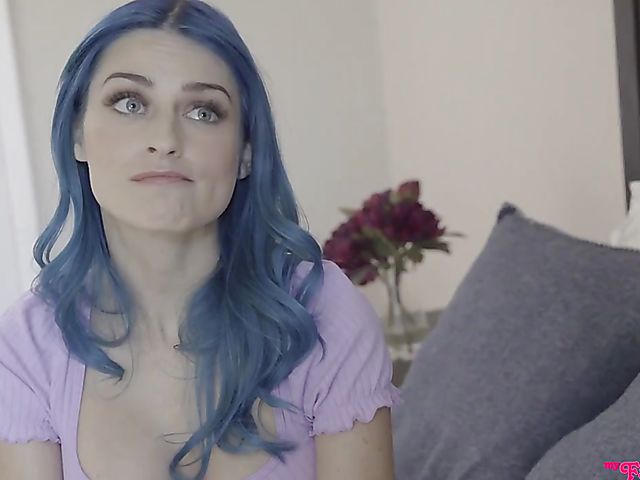 German hottie Jewelz Blu learns English with a hard dick in her shaved pussy