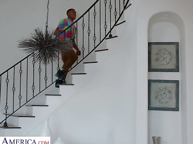 Busty white MILF Jasmine Jae interracial fuck with a black boy