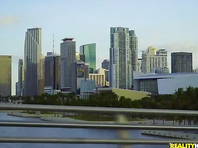 Two girls one guy party in Miami with Gia Milana and Abella Danger