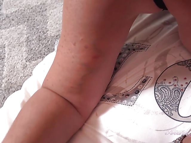 Mature dirty talk in the bedroom with experienced blonde Auntie Christina
