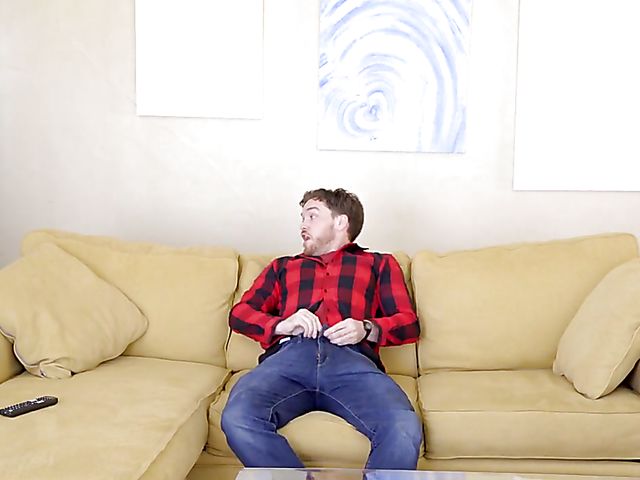 Blonde Addison Lee gets her shaved pussy ready for cock 