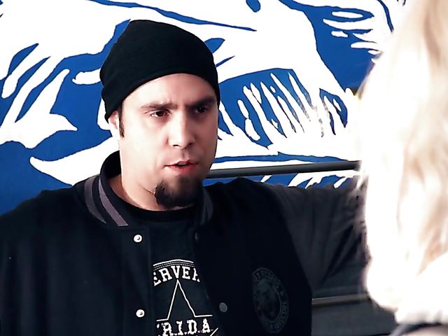 Hostel invasion and sex with hot blonde teen Marilyn Sugar