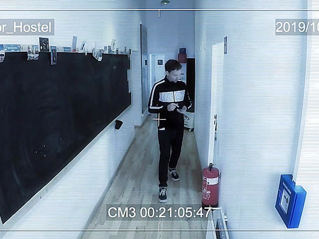 Hostel invasion and sex with hot blonde teen Marilyn Sugar