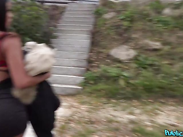 POV outdoor fucking with Martina Smeraldi in the mountain village