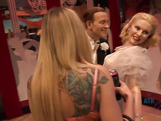 Tattooed ATK girlfriend Kali Roses gets naughty in the Wax Museum