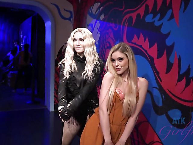 Tattooed ATK girlfriend Kali Roses gets naughty in the Wax Museum