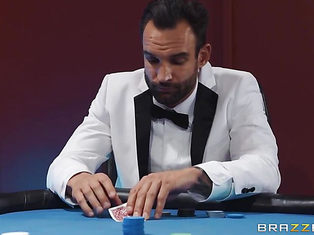 Awesome threesome with huge tits poker wife Nicolette Shea