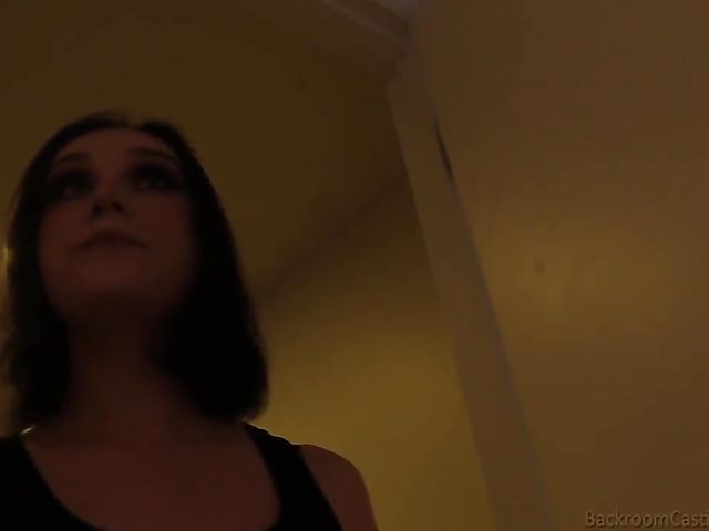 Casting couch anal with new curious brunette girl Gwen