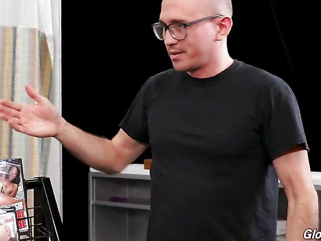 Kali Roses first ever interracial gloryhole with two black strangers