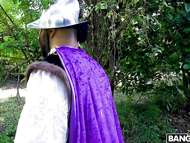 Kiarra Nava Hoe - Outdoor teen Native American sex adventure in the woods