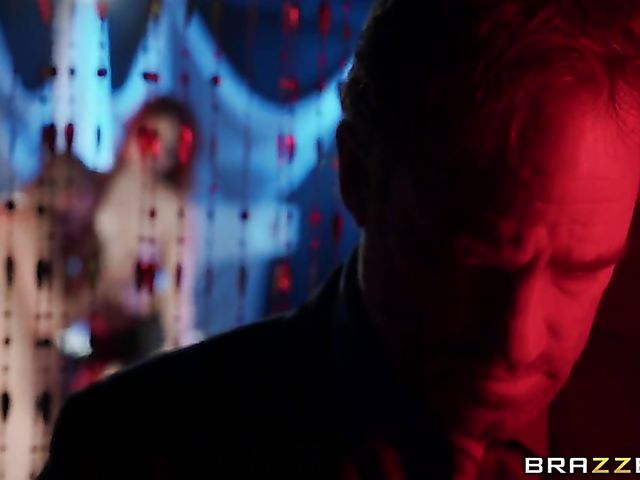 FFM big tits threesome with redhead Molly Stewart and brunette Angela White