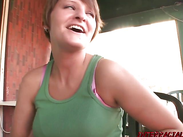 Giant black cock is the offer short-haired Sophie can't refuse