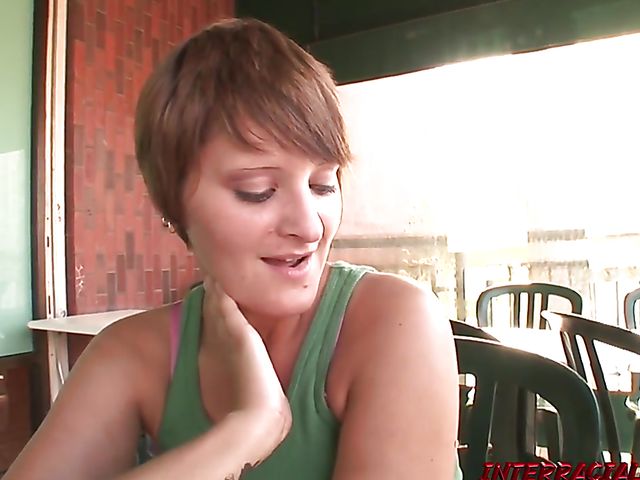 Giant black cock is the offer short-haired Sophie can't refuse