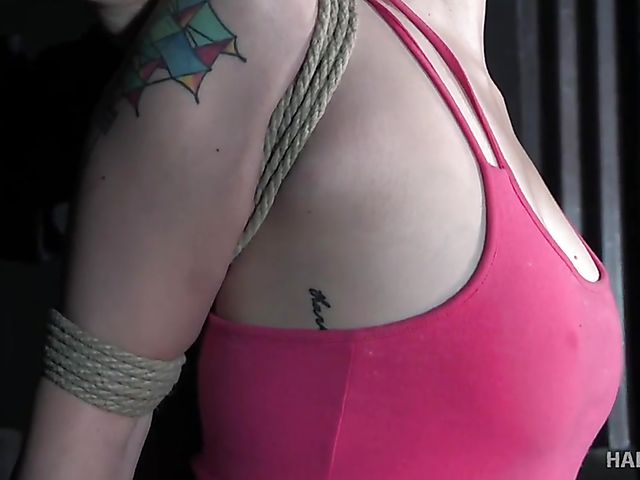 Chinese bondage slave Zoe Lark gets punished with her panties down