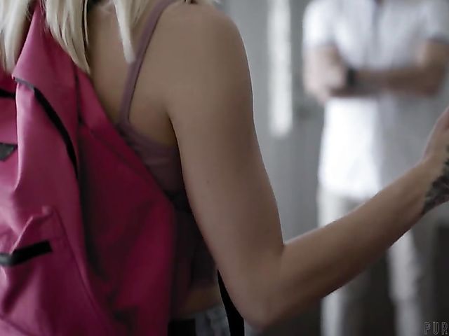 Petite blonde teen Chloe Temple gets pounded by her tutor
