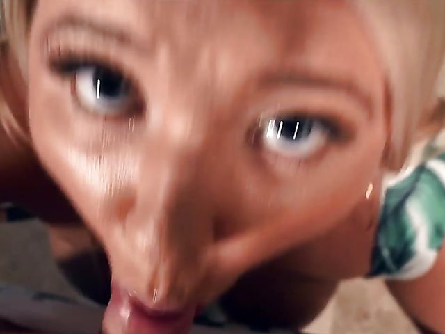 POV BBW blonde with huge breasts gets slammed in the pool room