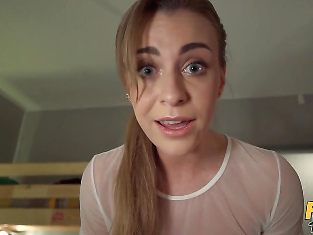 Doggy style sex in the hostel with busty fitness babe Josephine Jackson